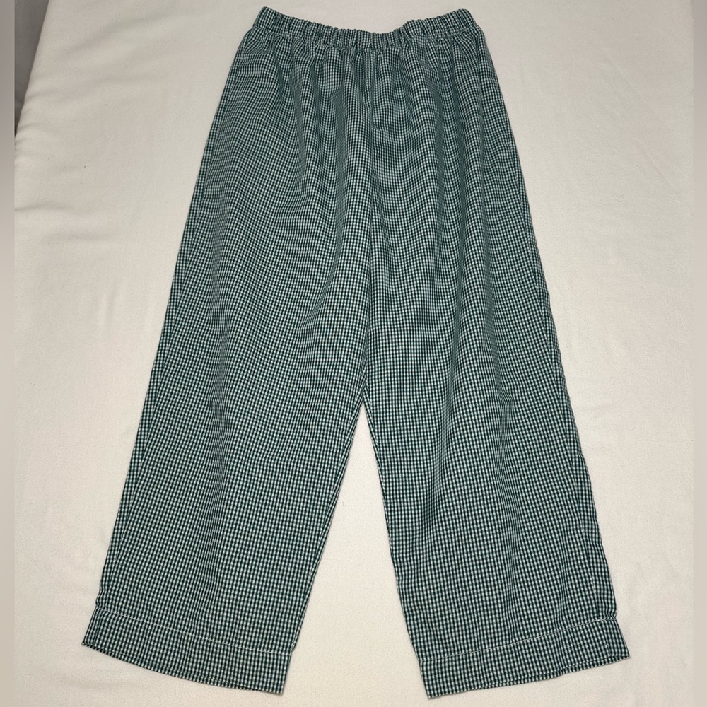 Vive La Fête Green/White Gingham Pants